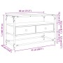 Mueble TV cristal y madera ingeniería roble ahumado 80x35x51 cm de , Muebles TV - Ref: Foro24-846061, Precio: 67,00 €, Descue...