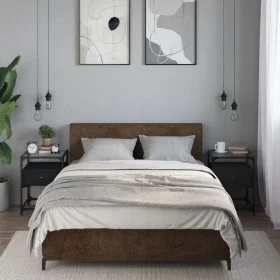 Mesitas de noche 2 uds madera de ingeniería negro 40x30x50 cm de , Mesitas de noche - Ref: Foro24-846075, Precio: 86,62 €, De...