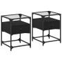 Mesitas de noche 2 uds madera de ingeniería negro 40x30x50 cm de , Mesitas de noche - Ref: Foro24-846075, Precio: 87,79 €, De...