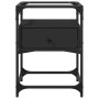 Mesitas de noche 2 uds madera de ingeniería negro 40x30x50 cm de , Mesitas de noche - Ref: Foro24-846075, Precio: 87,79 €, De...