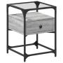 Mesita de noche madera de ingeniería gris Sonoma 40x40x55 cm de , Mesitas de noche - Ref: Foro24-846080, Precio: 60,55 €, Des...