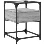 Mesita de noche madera de ingeniería gris Sonoma 40x40x55 cm de , Mesitas de noche - Ref: Foro24-846080, Precio: 60,55 €, Des...