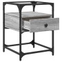 Mesita de noche madera de ingeniería gris Sonoma 40x40x55 cm de , Mesitas de noche - Ref: Foro24-846080, Precio: 60,55 €, Des...