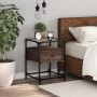 Mesita de noche madera de ingeniería marrón roble 40x40x55 cm de , Mesitas de noche - Ref: Foro24-846082, Precio: 59,52 €, De...
