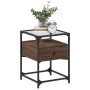 Mesita de noche madera de ingeniería marrón roble 40x40x55 cm de , Mesitas de noche - Ref: Foro24-846082, Precio: 59,52 €, De...