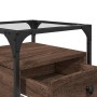 Mesita de noche madera de ingeniería marrón roble 40x40x55 cm de , Mesitas de noche - Ref: Foro24-846082, Precio: 59,52 €, De...