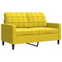 Juego de sofás con cojines 3 piezas terciopelo amarillo de , Sofás - Ref: Foro24-3278357, Precio: 671,11 €, Descuento: %