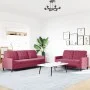 Zweiteiliges Sofaset mit roten Samtkissen. von , Sofas - Ref: Foro24-3278395, Preis: 479,85 €, Rabatt: %