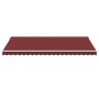 Toldo retráctil manual burdeos 500x300 cm de , Toldos - Ref: Foro24-3215223, Precio: 468,00 €, Descuento: %