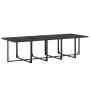 Juego de comedor de jardín 11 piezas textileno negro de , Conjuntos de jardín - Ref: Foro24-3295121, Precio: 602,94 €, Descue...