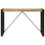 Mesa de comedor madera maciza de mango rugoso 120x55x76 cm de , Mesas de cocina y de comedor - Ref: Foro24-4005811, Precio: 1...