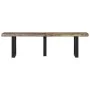 Solid recycled wood and steel bench 160 cm by , Benches for halls and storage - Ref: Foro24-4006412, Price: 134,69 €, Discoun...