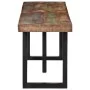 Solid recycled wood and steel bench 160 cm by , Benches for halls and storage - Ref: Foro24-4006412, Price: 134,69 €, Discoun...