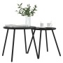 Mesitas de jardín redondas 2 ud acero recubrimiento polvo negro de , Mesas de jardín - Ref: Foro24-4008112, Precio: 74,63 €, ...