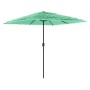 Sombrilla de jardín con poste de acero verde 248x248x248 cm de , Sombrillas - Ref: Foro24-4005091, Precio: 98,75 €, Descuento: %