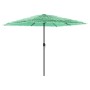 Sombrilla de jardín con poste de acero verde 248x248x248 cm de , Sombrillas - Ref: Foro24-4005091, Precio: 98,75 €, Descuento: %