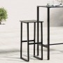 Taburetes de bar 2 unidades acero negro 38x38x80 cm de , Sillas de jardín - Ref: Foro24-4009265, Precio: 124,19 €, Descuento: %