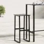 Taburetes de bar 2 unidades acero negro 38x38x80 cm de , Sillas de jardín - Ref: Foro24-4009265, Precio: 121,79 €, Descuento: %