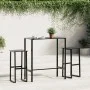 Taburetes de bar 2 unidades acero negro 38x38x80 cm de , Sillas de jardín - Ref: Foro24-4009265, Precio: 121,79 €, Descuento: %