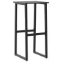 Taburetes de bar 2 unidades acero negro 38x38x80 cm de , Sillas de jardín - Ref: Foro24-4009265, Precio: 121,79 €, Descuento: %