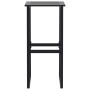 Taburetes de bar 2 unidades acero negro 38x38x80 cm de , Sillas de jardín - Ref: Foro24-4009265, Precio: 124,19 €, Descuento: %