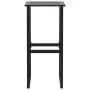 Taburetes de bar 2 unidades acero negro 38x38x80 cm de , Sillas de jardín - Ref: Foro24-4009265, Precio: 121,79 €, Descuento: %