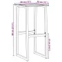 Taburetes de bar 2 unidades acero negro 38x38x80 cm de , Sillas de jardín - Ref: Foro24-4009265, Precio: 121,79 €, Descuento: %