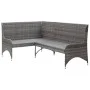 Garten-Ecksofas 2 Stück graues PE-Rattan von vidaXL, Outdoor-Sofas - Ref: Foro24-310223, Preis: 339,55 €, Rabatt: %