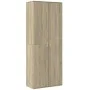 Aparador alto madera de ingeniería roble Sonoma 70x35x180 cm de , Taquillas y armarios de almacenamiento - Ref: Foro24-327666...