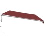 Toldo retráctil automático burdeos 600x350 cm de , Toldos - Ref: Foro24-3214996, Precio: 773,13 €, Descuento: %