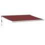 Toldo retráctil automático burdeos 450x300 cm de , Toldos - Ref: Foro24-3215326, Precio: 757,77 €, Descuento: %