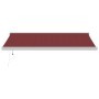 Toldo retráctil automático burdeos 450x300 cm de , Toldos - Ref: Foro24-3215326, Precio: 814,77 €, Descuento: %