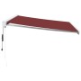 Toldo retráctil automático burdeos 450x300 cm de , Toldos - Ref: Foro24-3215326, Precio: 814,77 €, Descuento: %