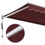 Toldo retráctil automático burdeos 450x300 cm de , Toldos - Ref: Foro24-3215326, Precio: 757,77 €, Descuento: %