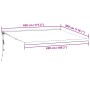 Toldo retráctil automático burdeos 450x300 cm de , Toldos - Ref: Foro24-3215326, Precio: 814,77 €, Descuento: %