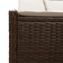 Tumbona doble con cojines ratán sintético marrón de , Tumbonas - Ref: Foro24-368629, Precio: 259,04 €, Descuento: %