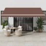 Automatic retractable brown awning 450x350 cm by , Awnings - Ref: Foro24-3215393, Price: 566,32 €, Discount: %