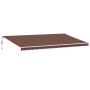 Toldo retráctil automático marrón 600x350 cm de , Toldos - Ref: Foro24-3215401, Precio: 753,47 €, Descuento: %