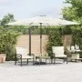 Sombrilla de jardín con poste de acero blanca 290x290x238 cm de , Sombrillas - Ref: Foro24-4005085, Precio: 130,39 €, Descuen...