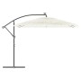Sombrilla de jardín con poste de acero blanca 290x290x238 cm de , Sombrillas - Ref: Foro24-4005085, Precio: 112,51 €, Descuen...