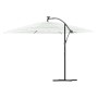 Sombrilla de jardín con poste de acero blanca 290x290x238 cm de , Sombrillas - Ref: Foro24-4005085, Precio: 112,51 €, Descuen...