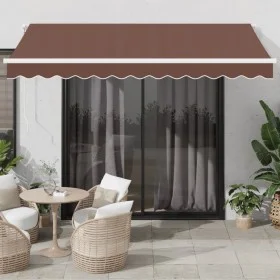 Toldo retráctil automático marrón 350x250 cm de , Toldos - Ref: Foro24-3310205, Precio: 336,74 €, Descuento: %