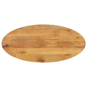 Solid mango wood oval table top 120x50x2.5 cm by , Table tops - Ref: Foro24-370864, Price: 62,61 €, Discount: %