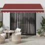 Toldo retráctil automático burdeos 350x250 cm de , Toldos - Ref: Foro24-3310183, Precio: 392,98 €, Descuento: %