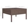 3-piece garden furniture set and brown synthetic rattan cushions by vidaXL, Garden sets - Ref: Foro24-310185, Price: 173,32 €...