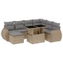 Set de sofás de jardín y cojines 8 piezas ratán sintético beige de , Conjuntos de jardín - Ref: Foro24-3268699, Precio: 534,2...