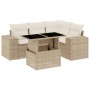 Juego de sofás jardín con cojines 5 pzas ratán sintético beige de , Conjuntos de jardín - Ref: Foro24-3269138, Precio: 412,16...