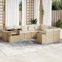 Juego de sofás jardín con cojines beige 10 pzas ratán sintético de , Conjuntos de jardín - Ref: Foro24-3269398, Precio: 703,8...