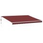 Toldo retráctil automático con luces LED burdeos 450x350 cm de , Toldos - Ref: Foro24-3214989, Precio: 722,89 €, Descuento: %