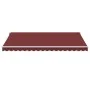 Toldo retráctil automático con luces LED burdeos 450x350 cm de , Toldos - Ref: Foro24-3214989, Precio: 674,19 €, Descuento: %